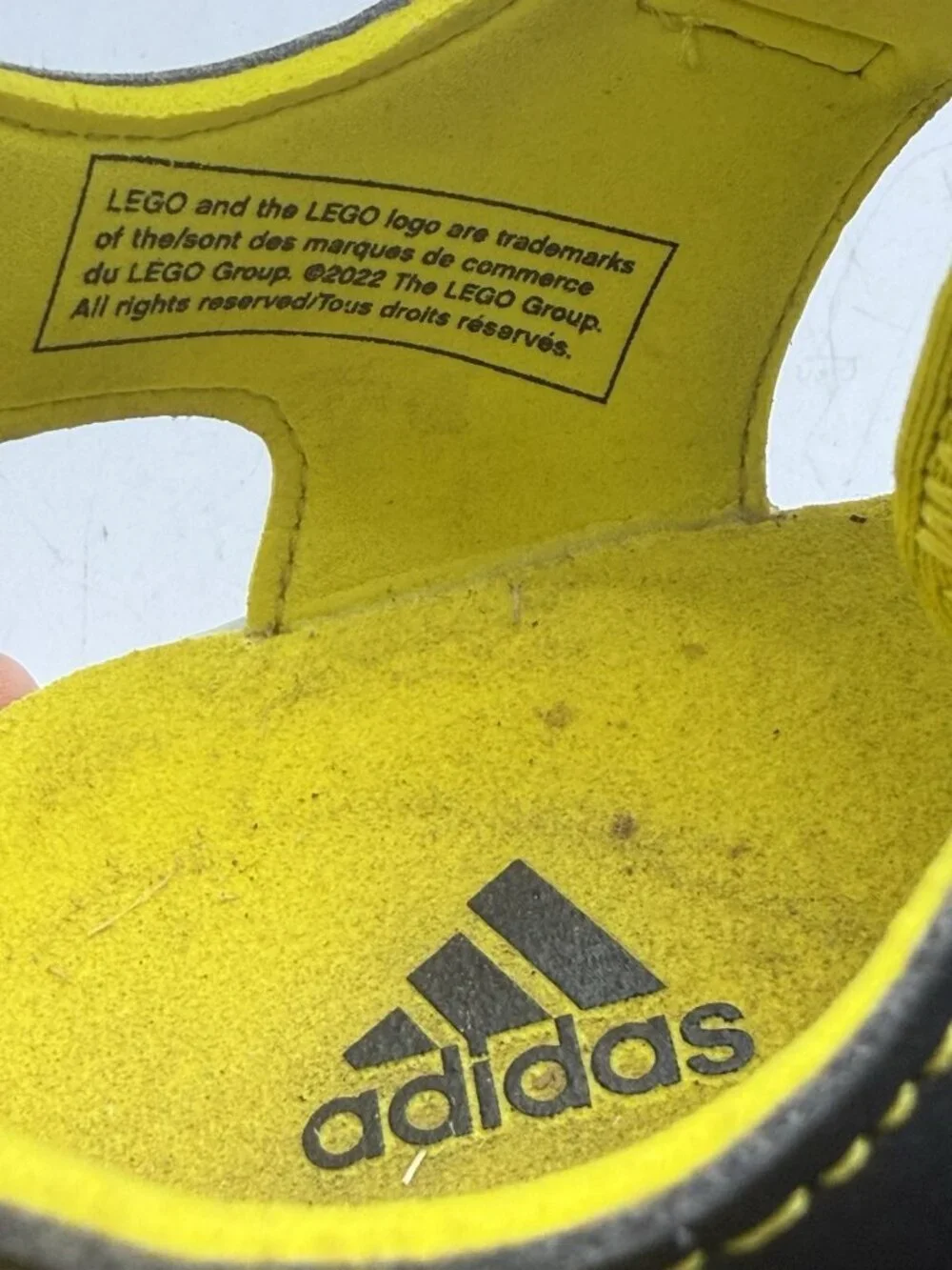Adidas Lego x captain toey GY5089 Mesh Sandals Black Yellow Unisex Kids US Sz 3